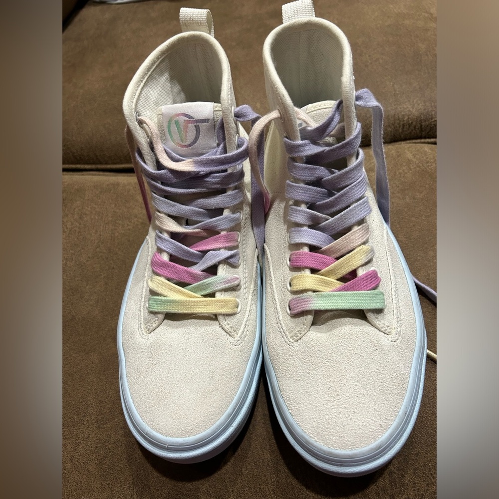 NWOT- Vans High Top Pastel Pop Sneakers